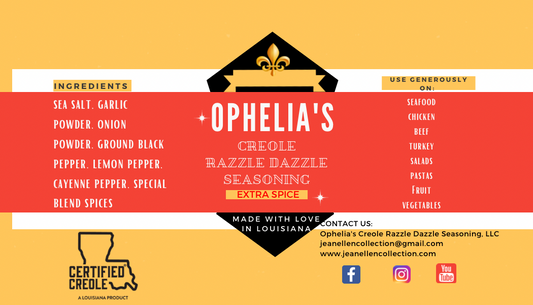Ophelia’s Creole Razzle Dazzle Extra Spicy Seasoning